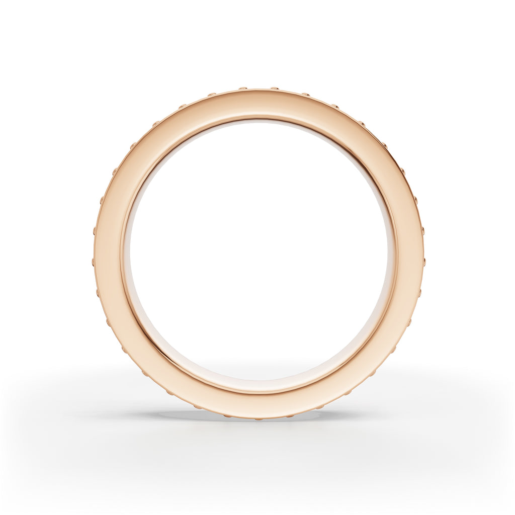 'Diana' Lab Diamond Dual Pavé, Eternity Band