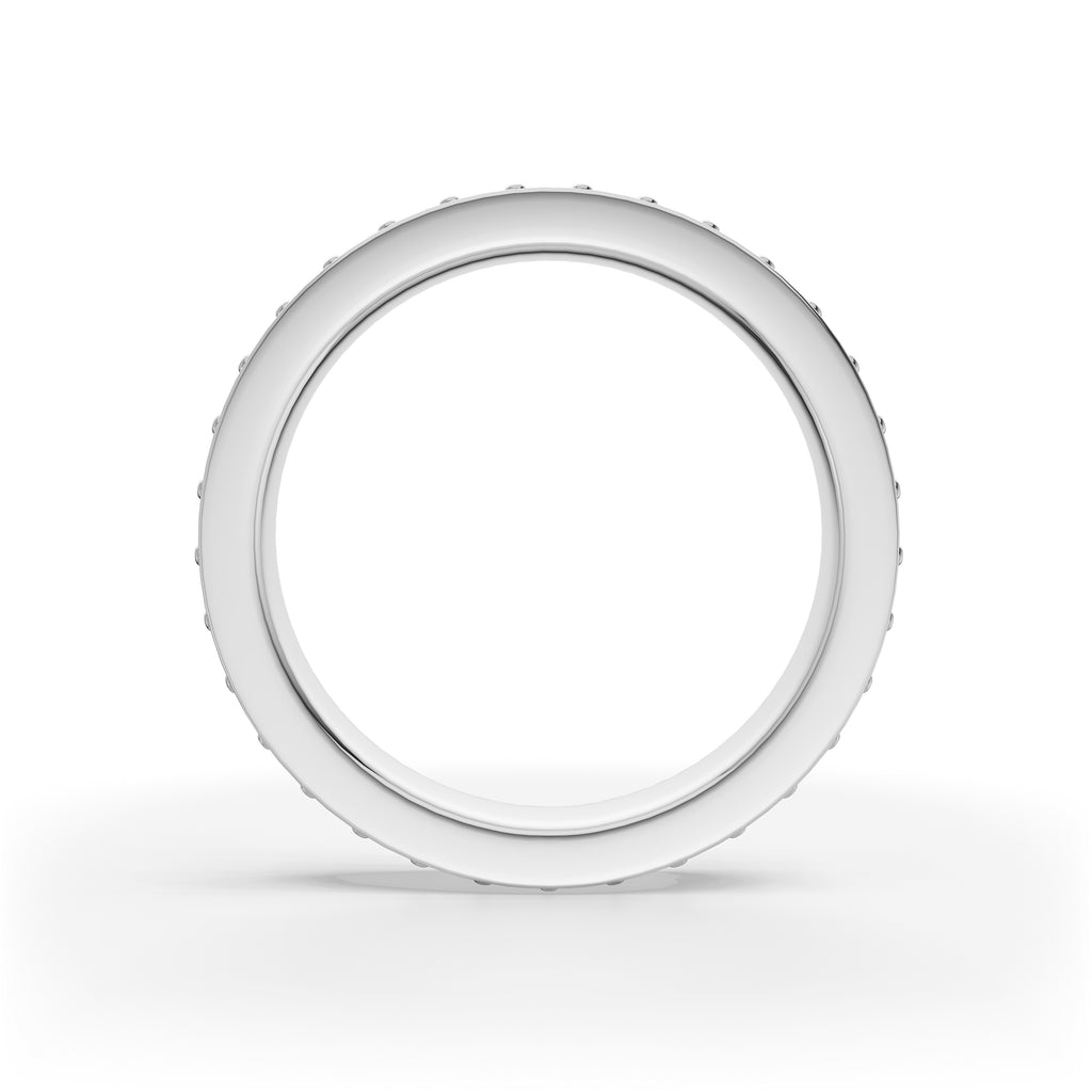 'Diana' Lab Diamond Dual Pavé, Eternity Band