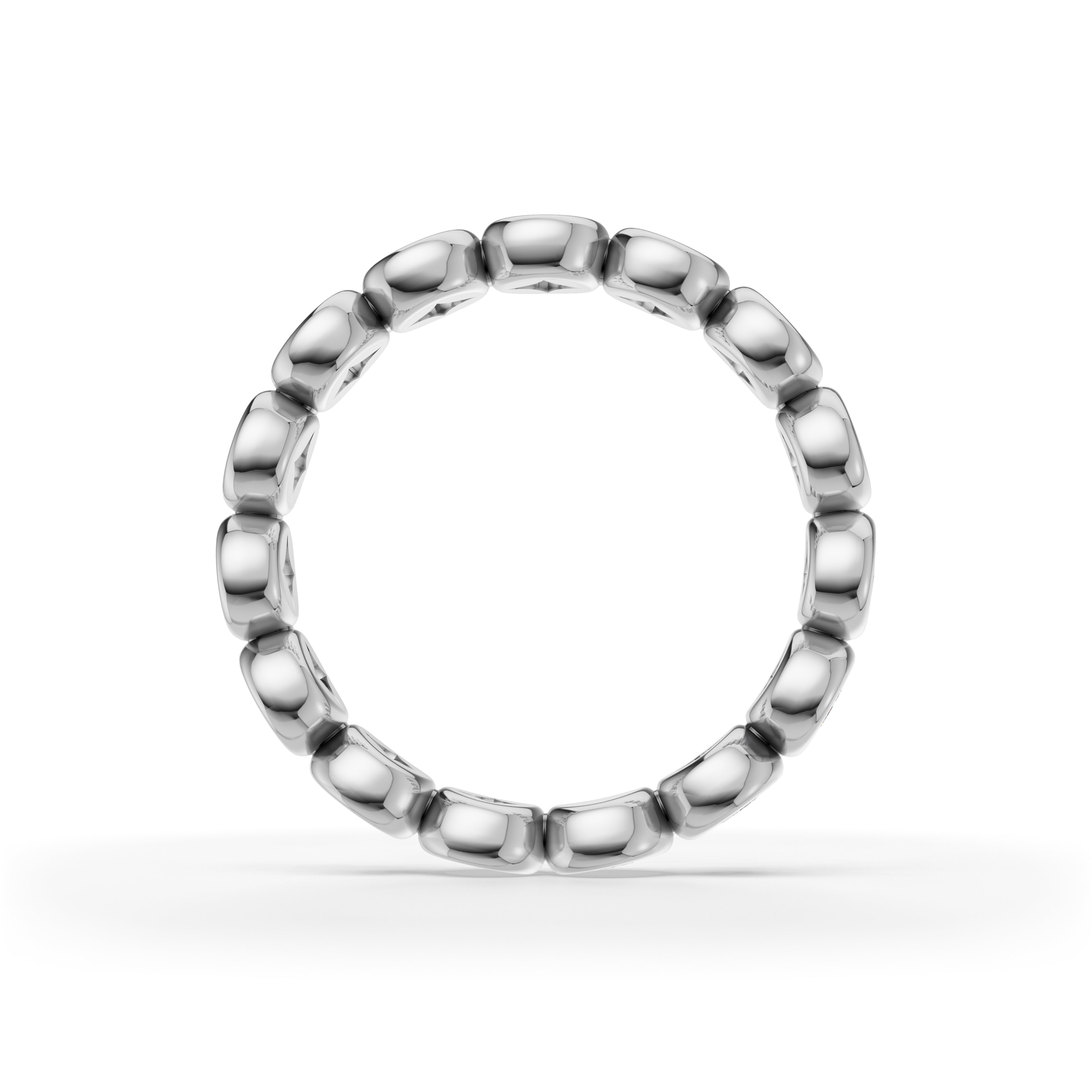 MCM 1.70 TCW Bezel-Set Round Brilliant Cut Lab Diamond Eternity Band (12 points)
