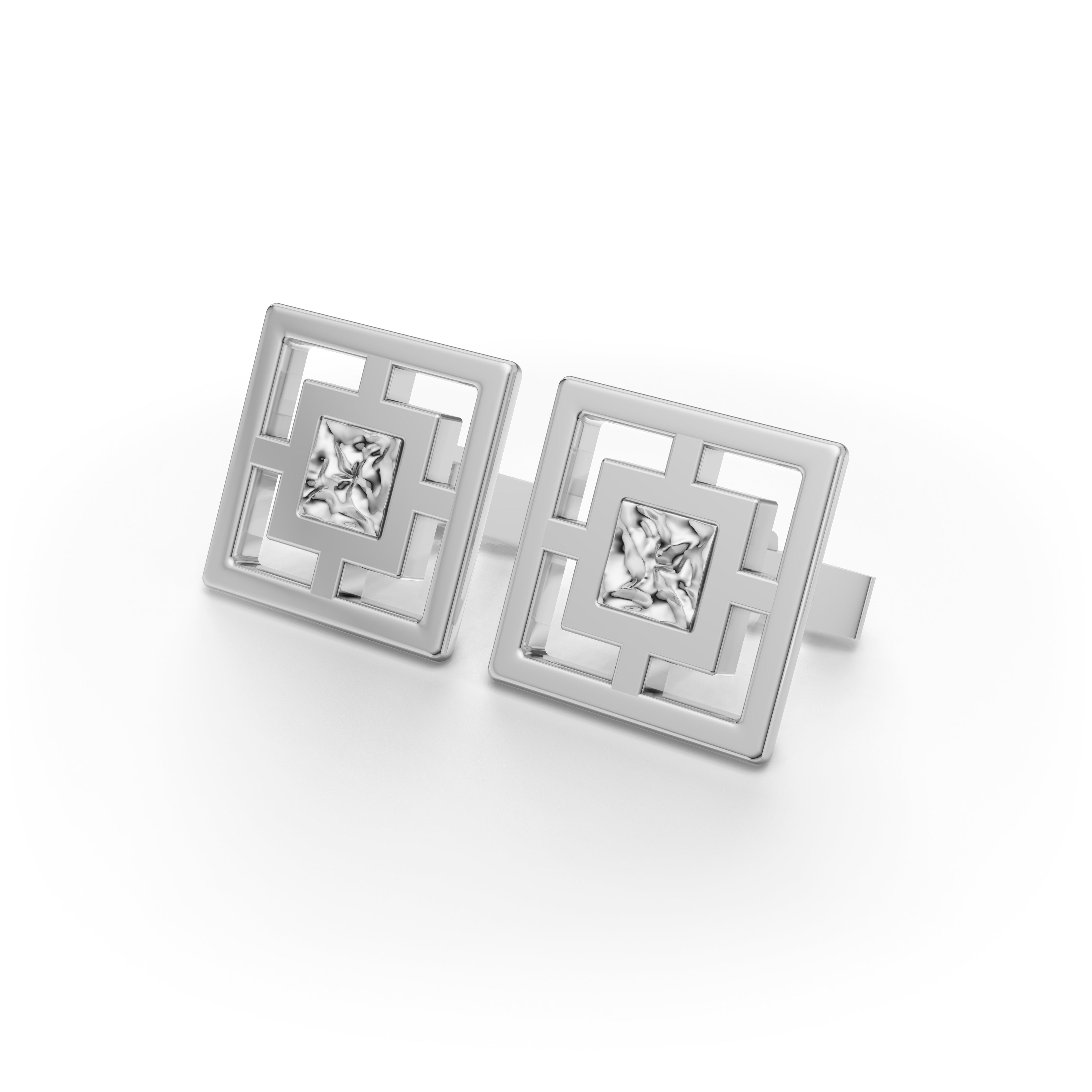 MCM Classic 'Breeze Block' Cufflinks