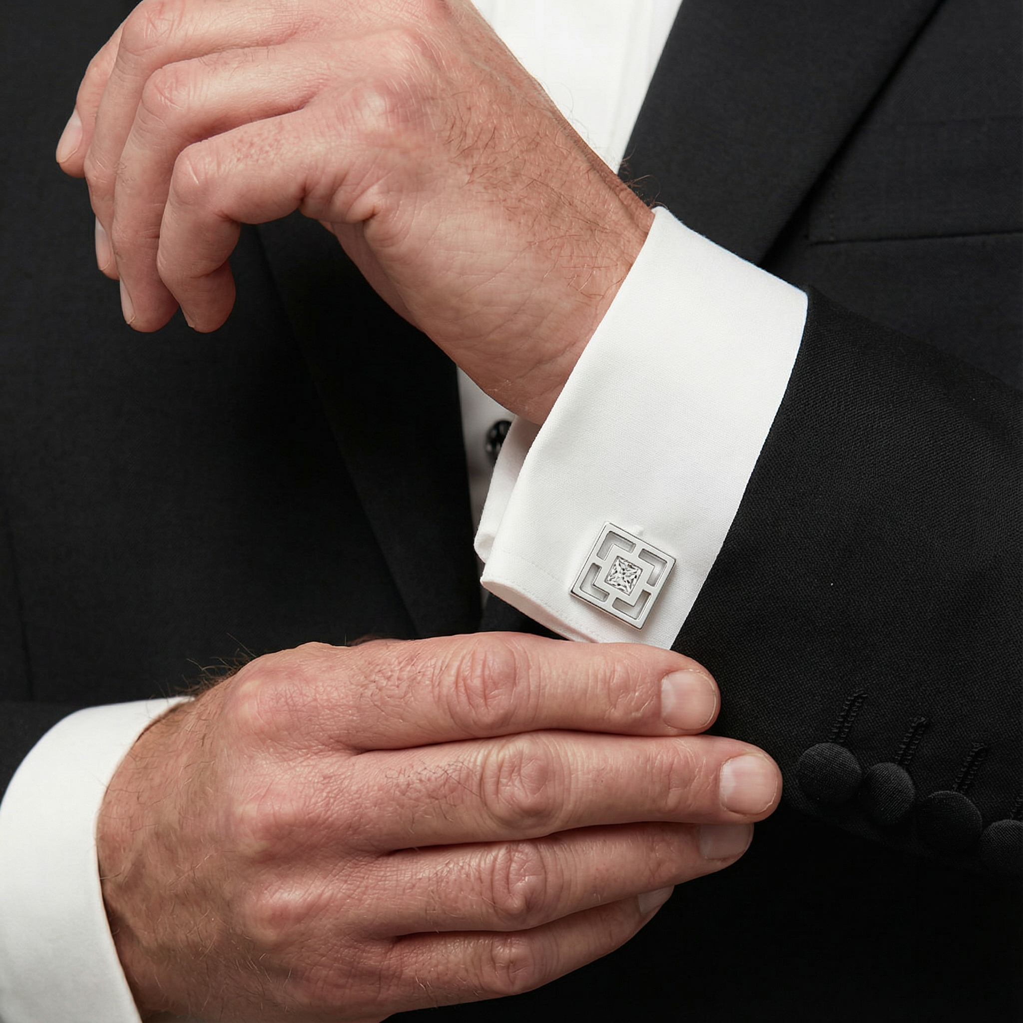 MCM Classic 'Breeze Block' Cufflinks