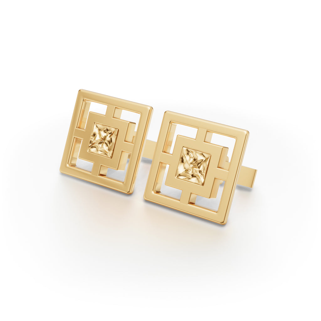MCM Classic 'Breeze Block' Cufflinks