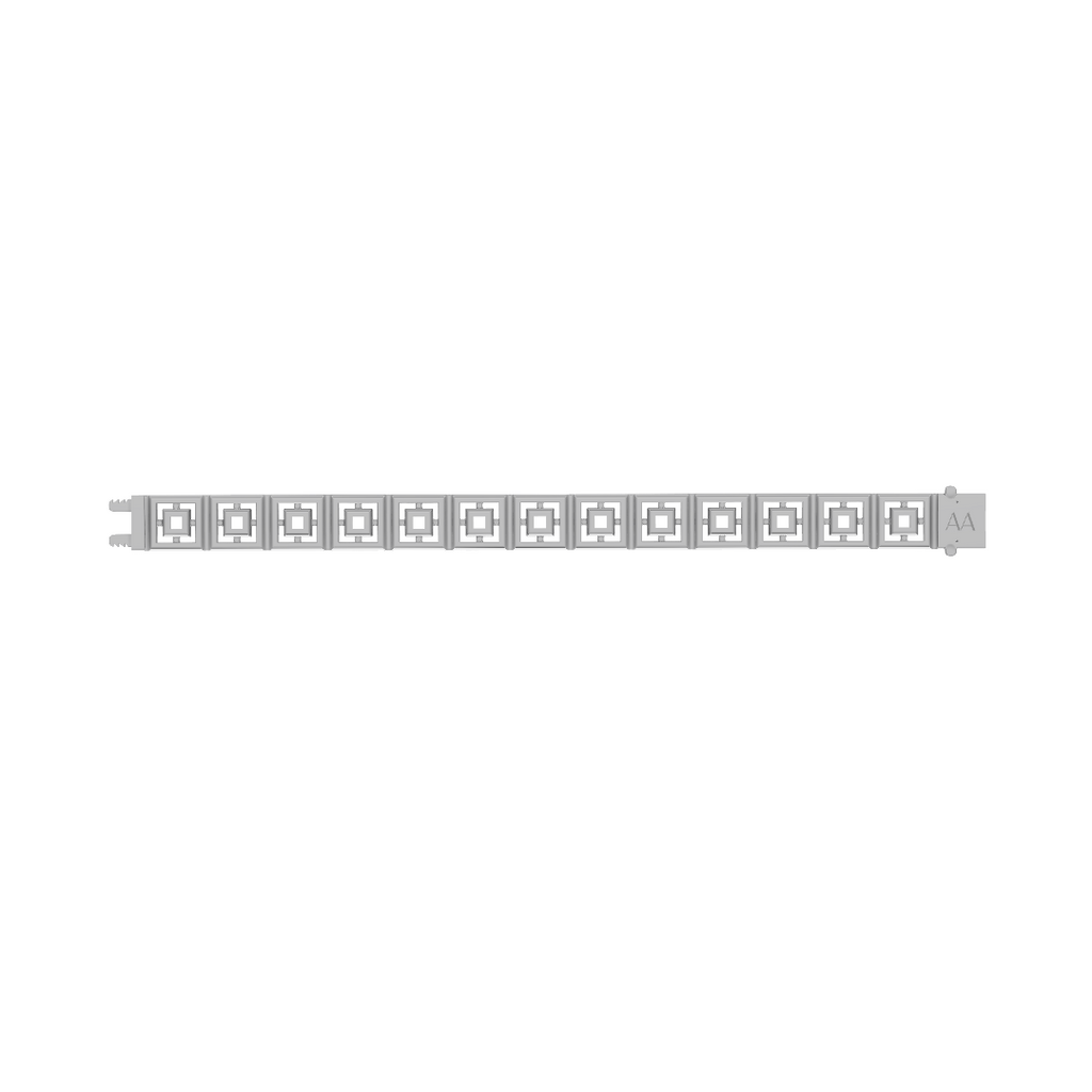MCM Brite-set Lab Diamond Pavé 'Breeze Block' Bracelet