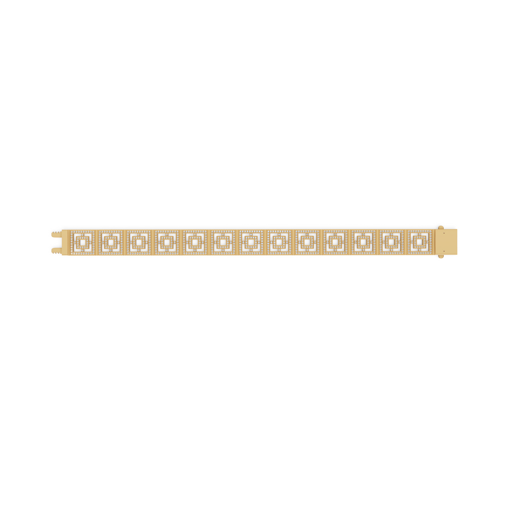MCM Brite-set Lab Diamond Pavé 'Breeze Block' Bracelet