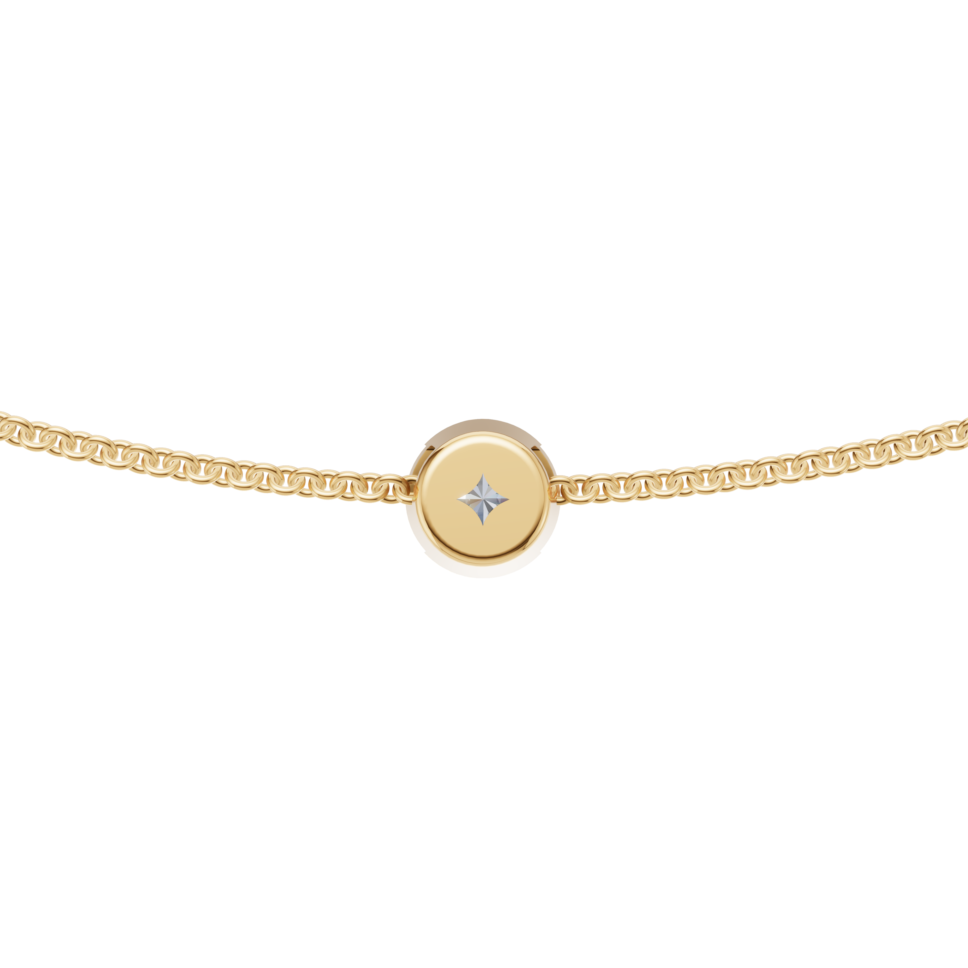 'Baker' Semi Bezel-Set, 0.50 TCW Lab Diamond Pendant Necklace