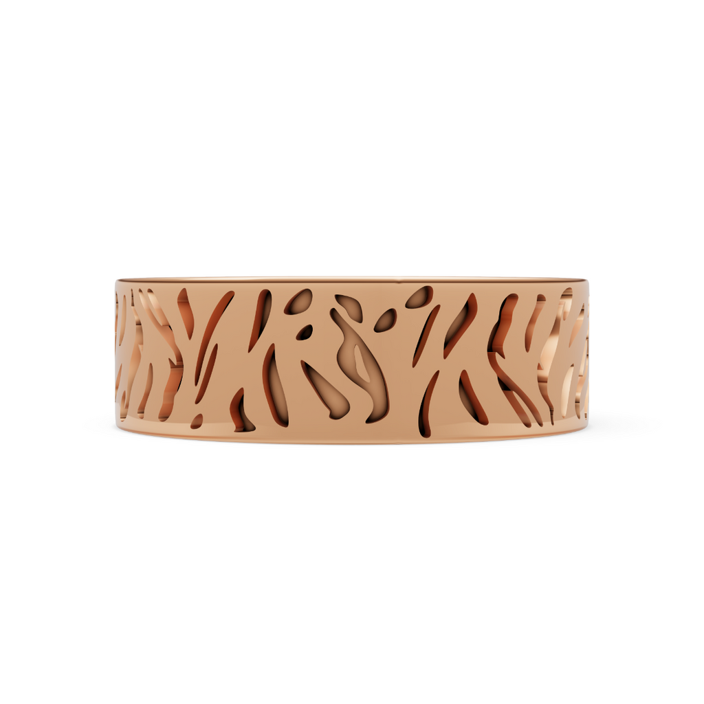 'Monk' Tiger Stripes Band - 8mm