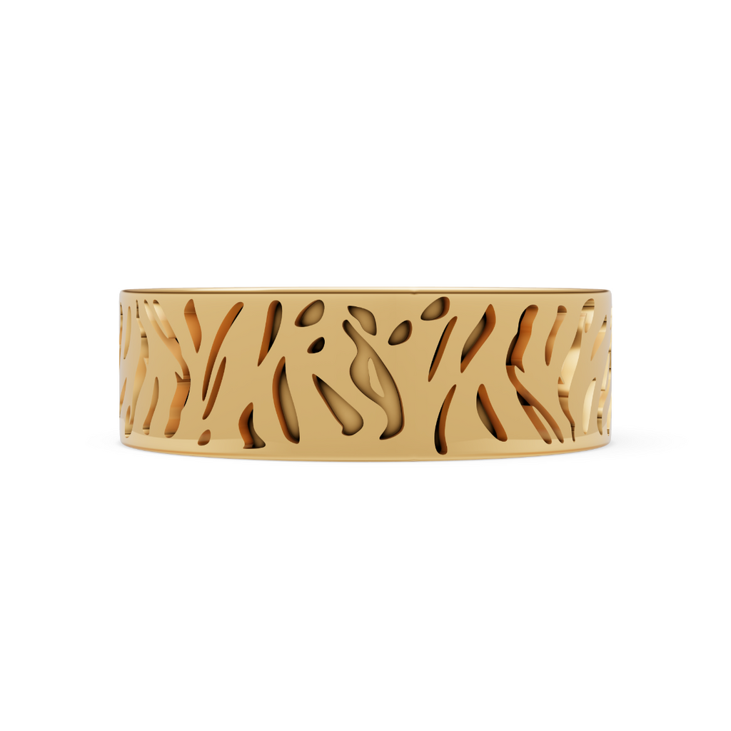 'Monk' Tiger Stripes Band - 8mm
