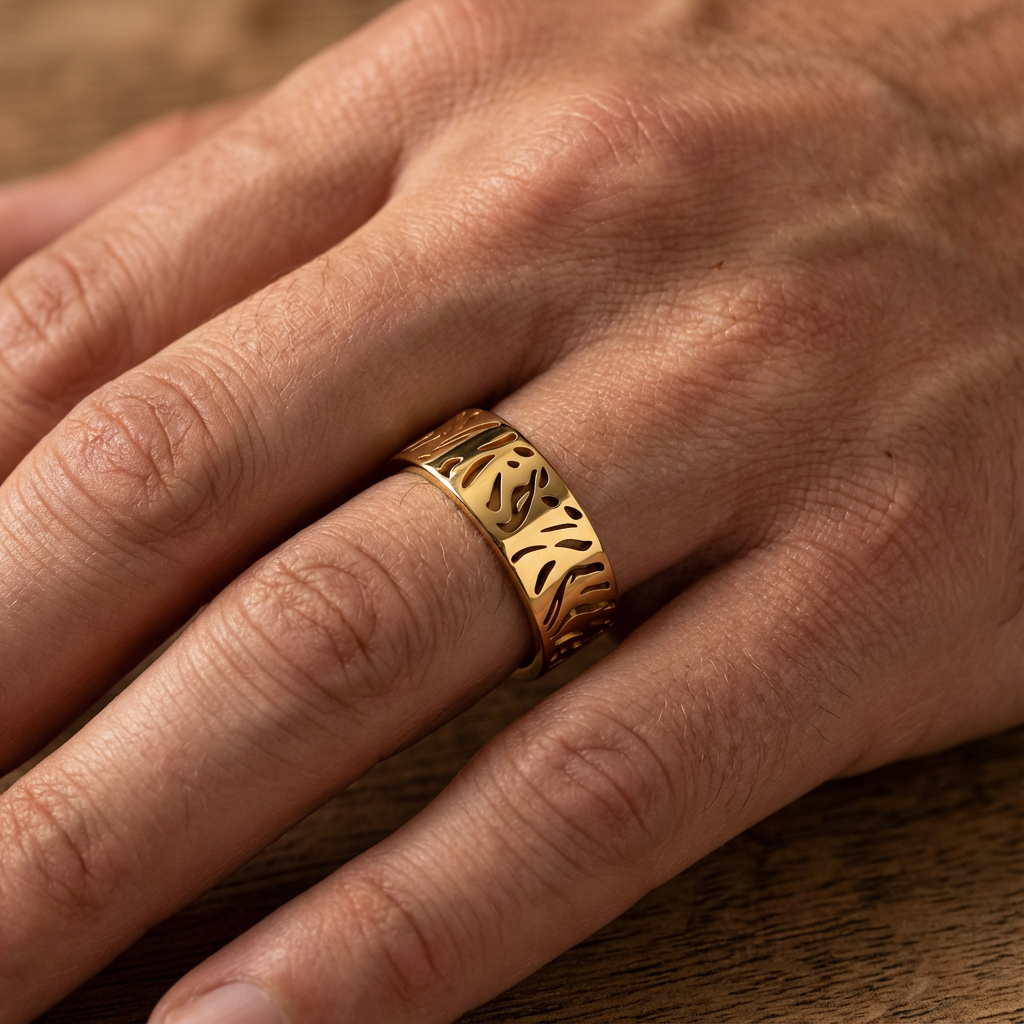 'Monk' Tiger Stripes Band - 6mm