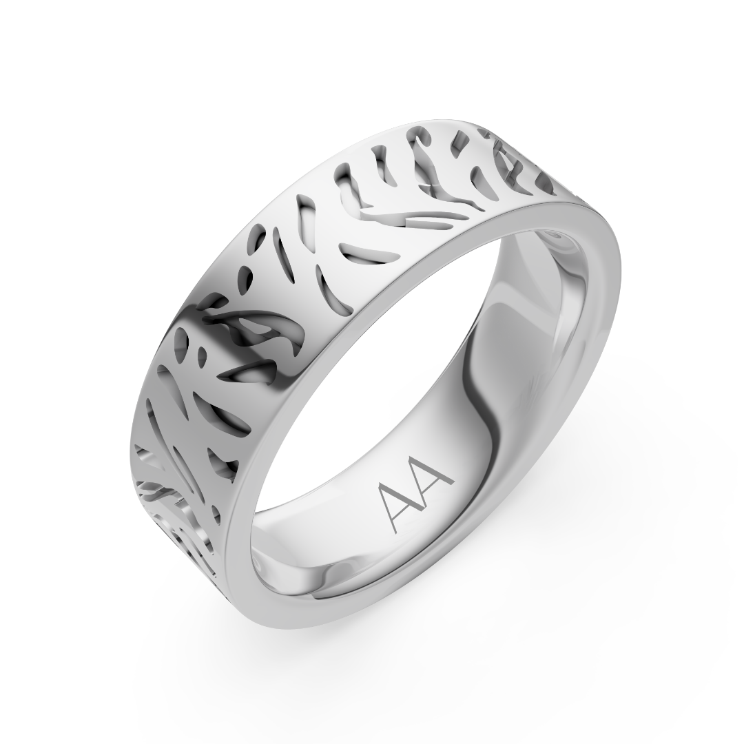 'Monk' Tiger Stripes Band - 6mm