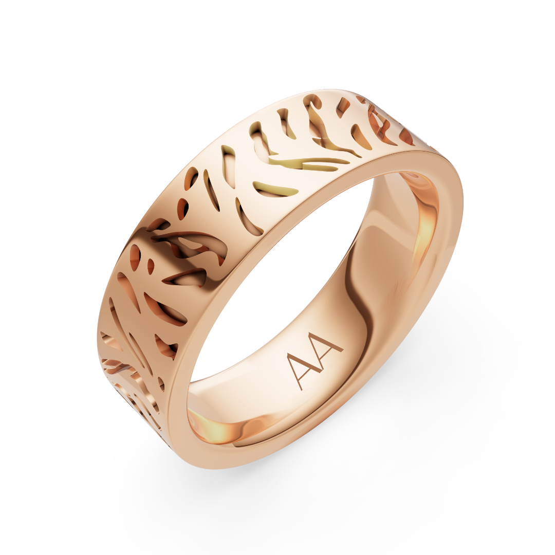 'Monk' Tiger Stripes Band - 6mm