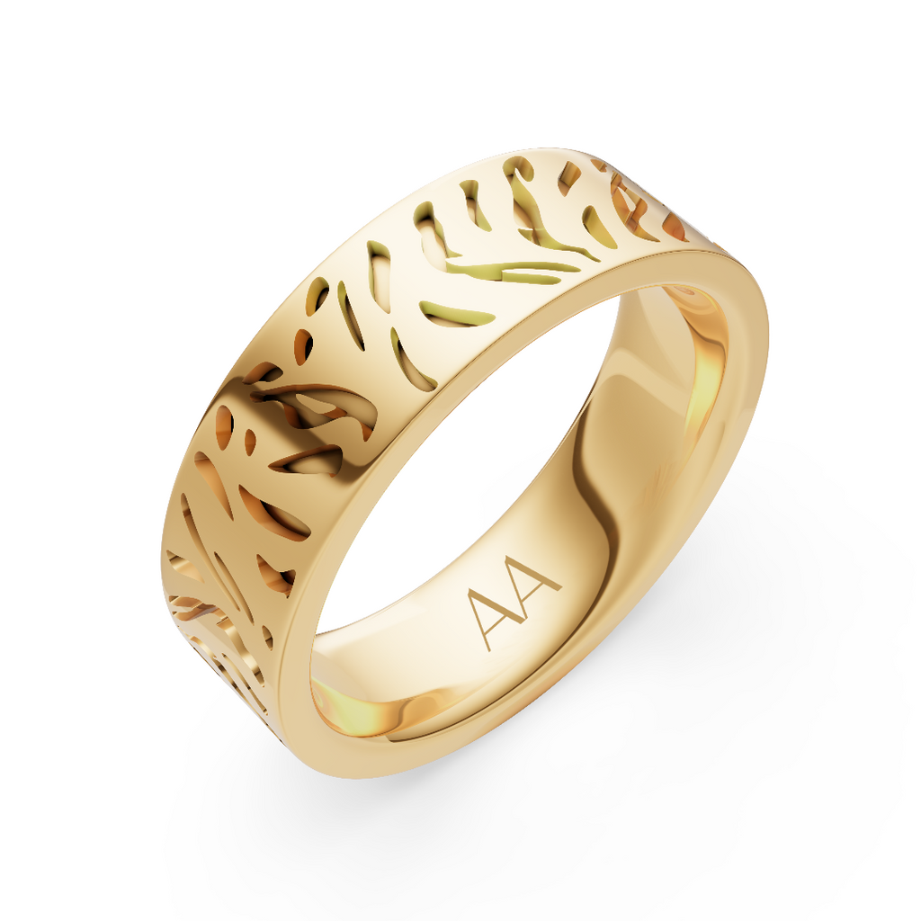 'Monk' Tiger Stripes Band - 6mm