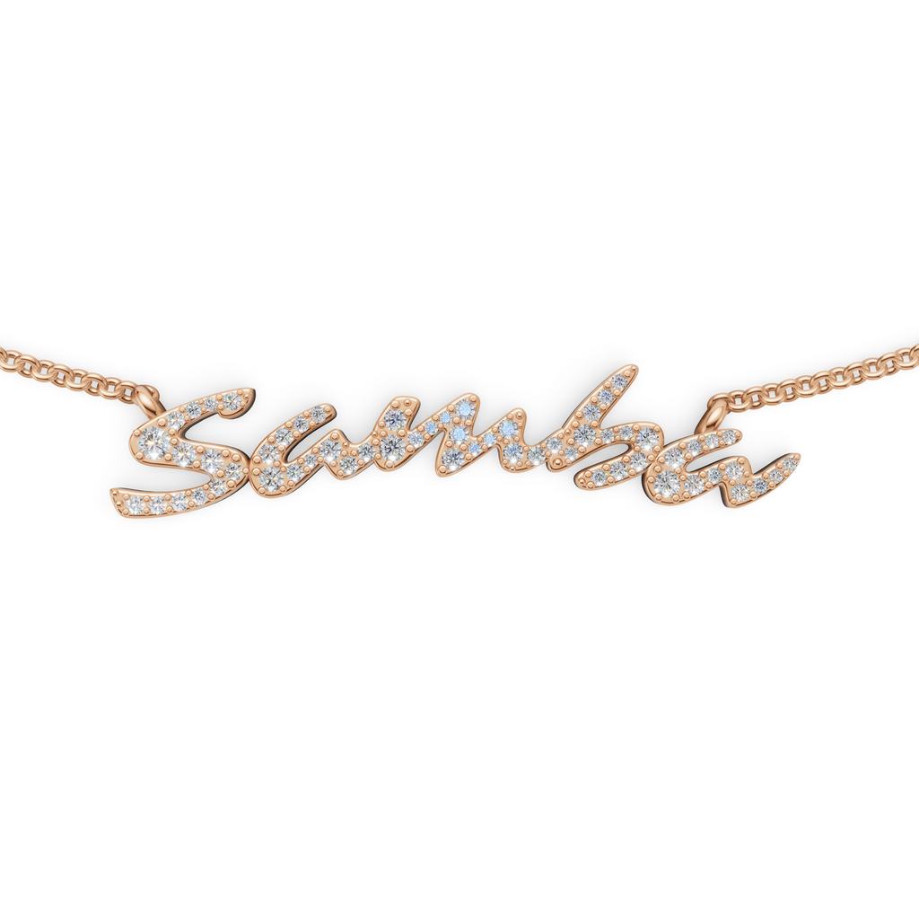 'Gilberto' Samba, Lab Diamond Pavé Pendant Necklace