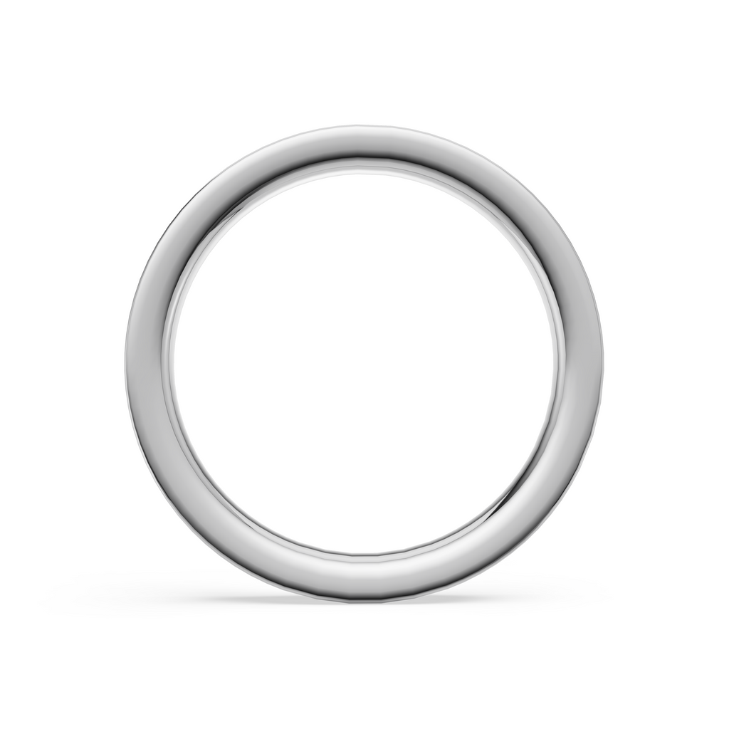 'Luna' One Row Brite-Set Lab Diamond Pavé Wedding Band