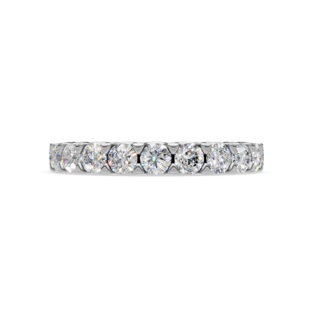'Muse I' Round Brilliant Cut Lab Diamond Eternity Band (10 points)