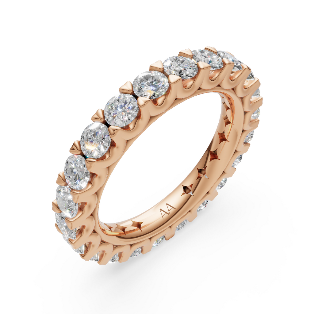 'Muse I' Round Brilliant Cut Lab Diamond Eternity Band (10 points)