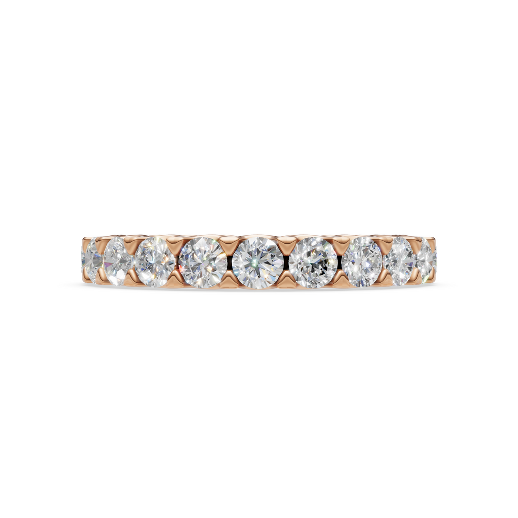 'Muse I' Round Brilliant Cut Lab Diamond Eternity Band (10 points)