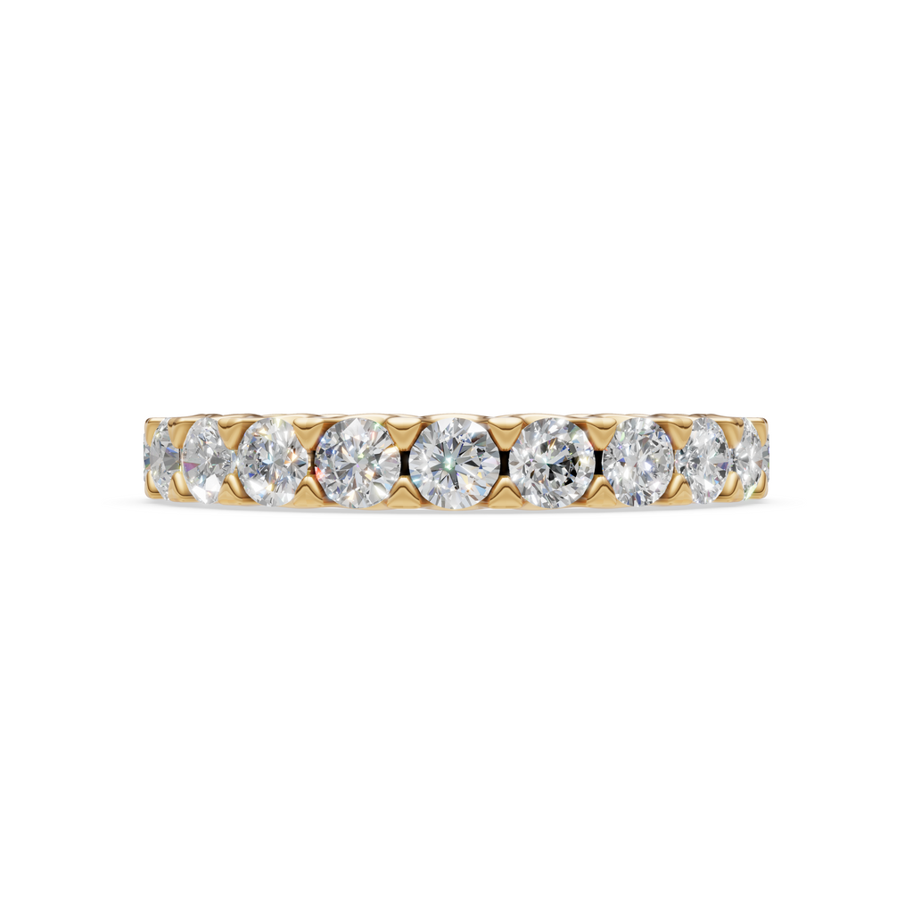 'Muse I' Round Brilliant Cut Lab Diamond Eternity Band (10 points)