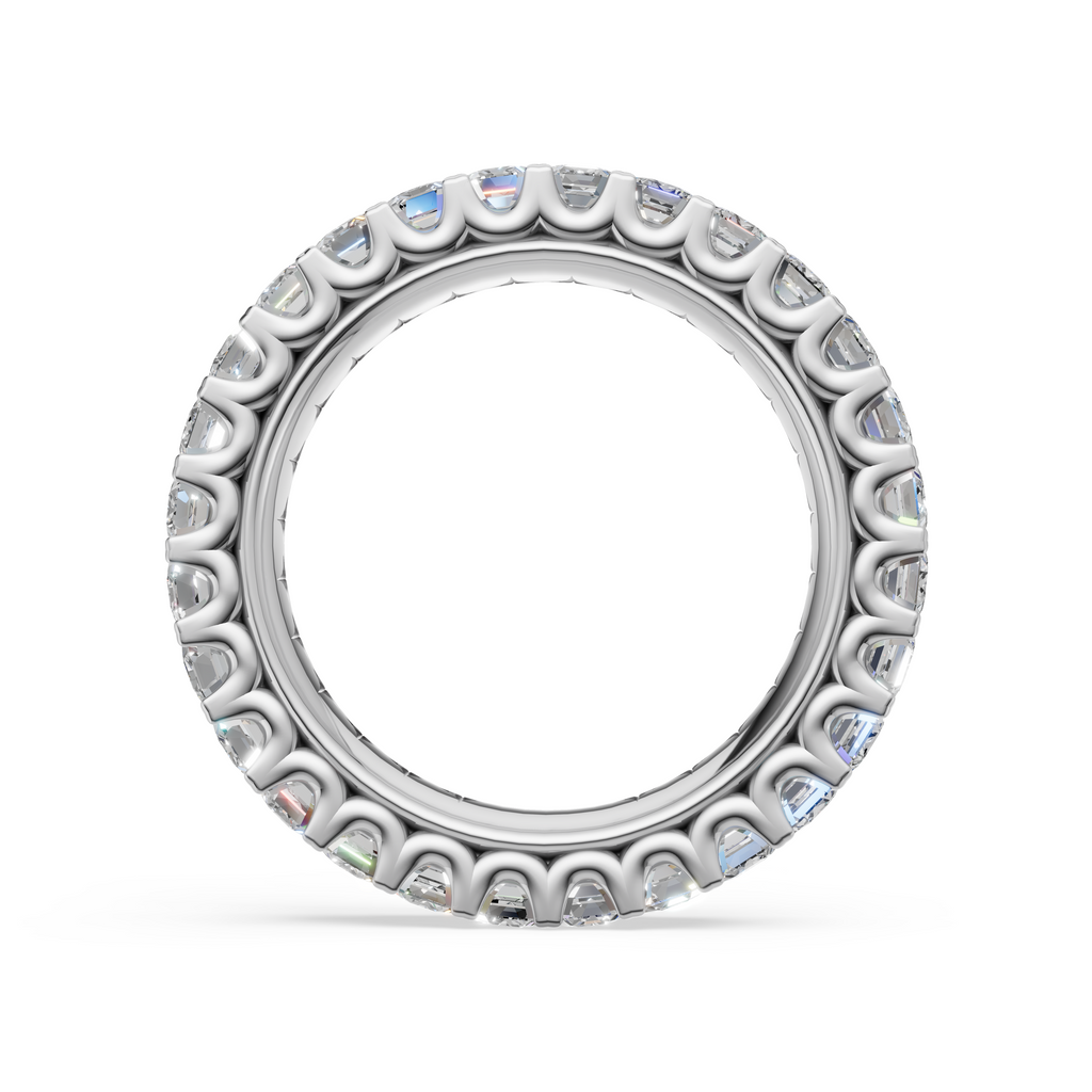 'Muse II' Emerald Cut Cut Lab Diamond Eternity Band