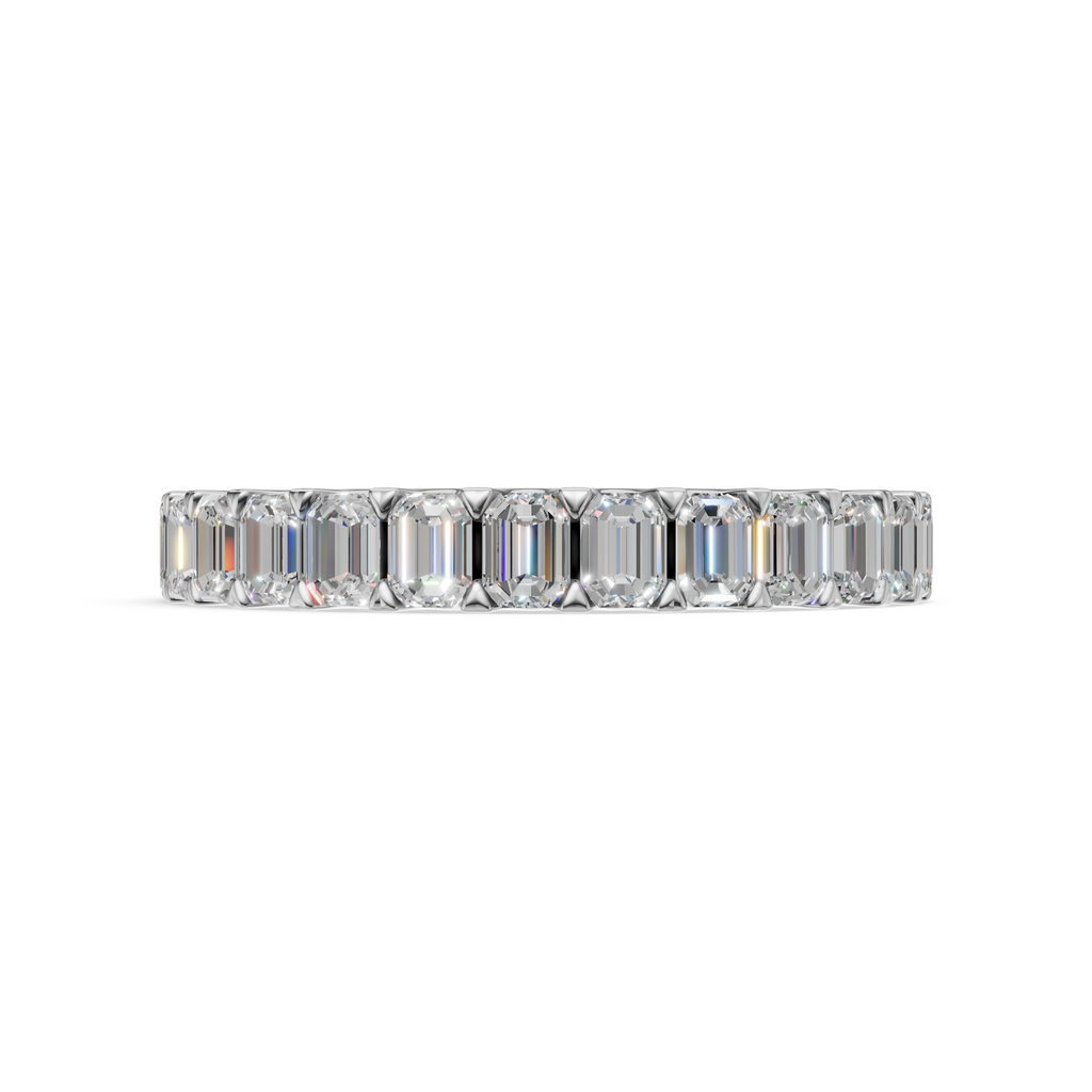 'Muse II' Emerald Cut Cut Lab Diamond Eternity Band