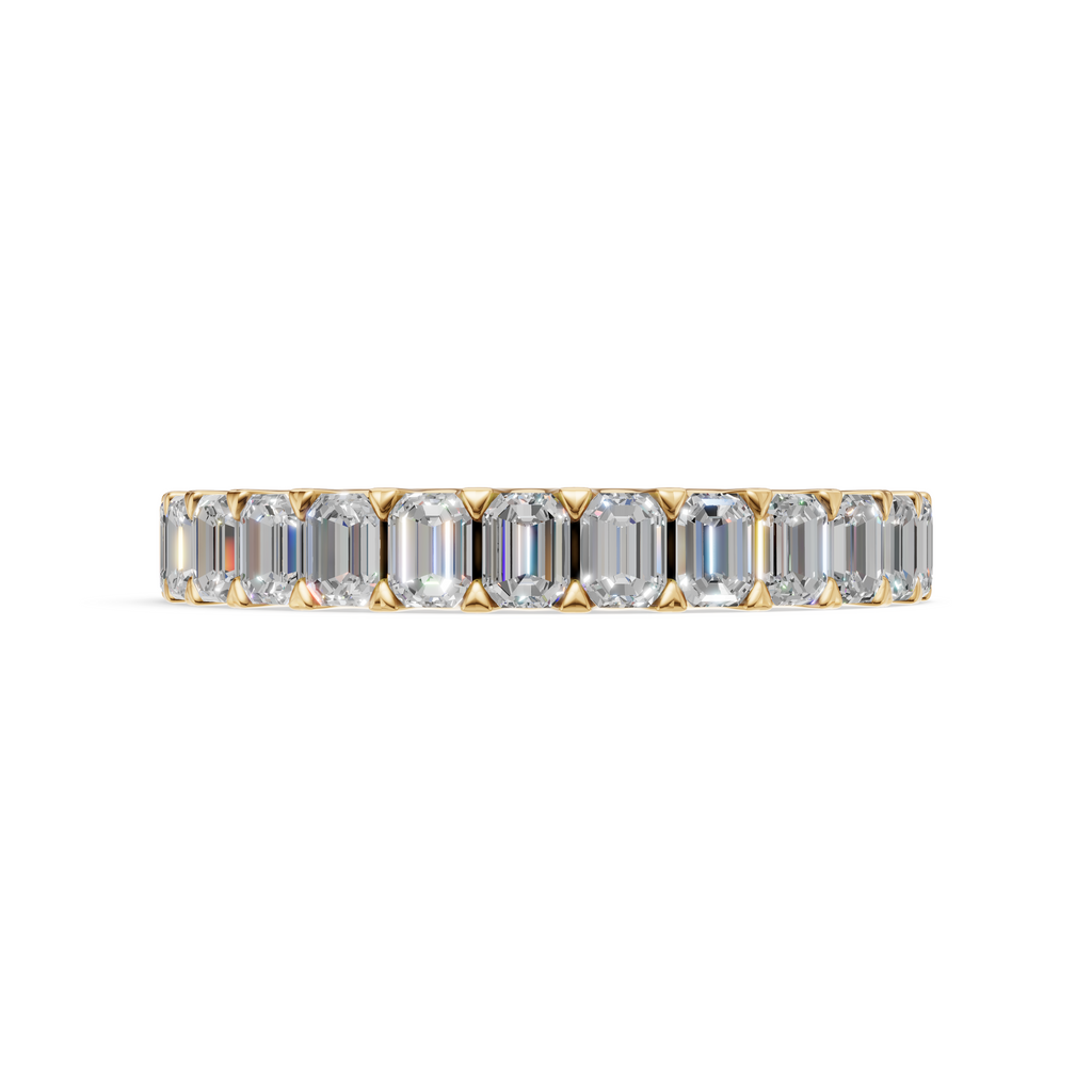 'Muse II' Emerald Cut Cut Lab Diamond Eternity Band
