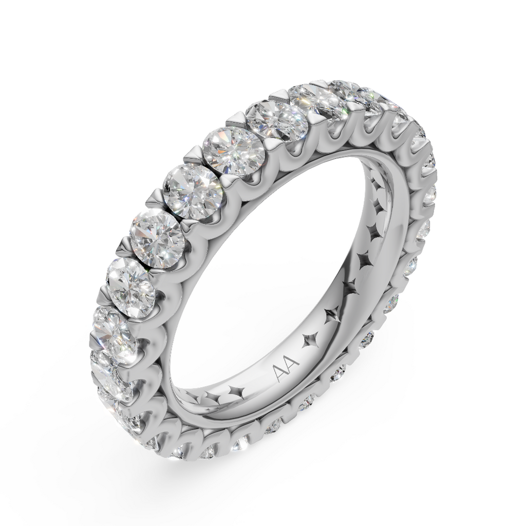 'Muse III' Oval Cut Lab Diamond Eternity Band