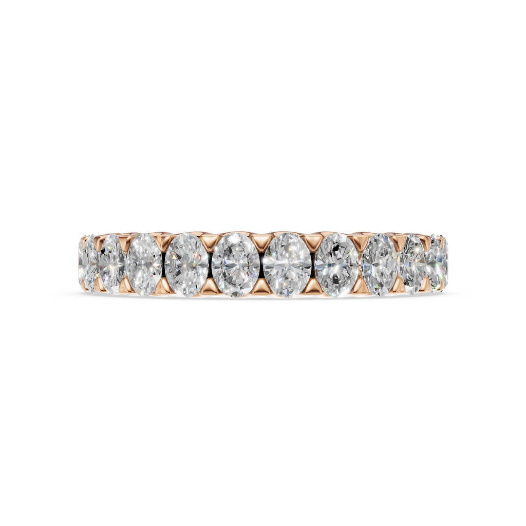 'Muse III' Oval Cut Lab Diamond Eternity Band