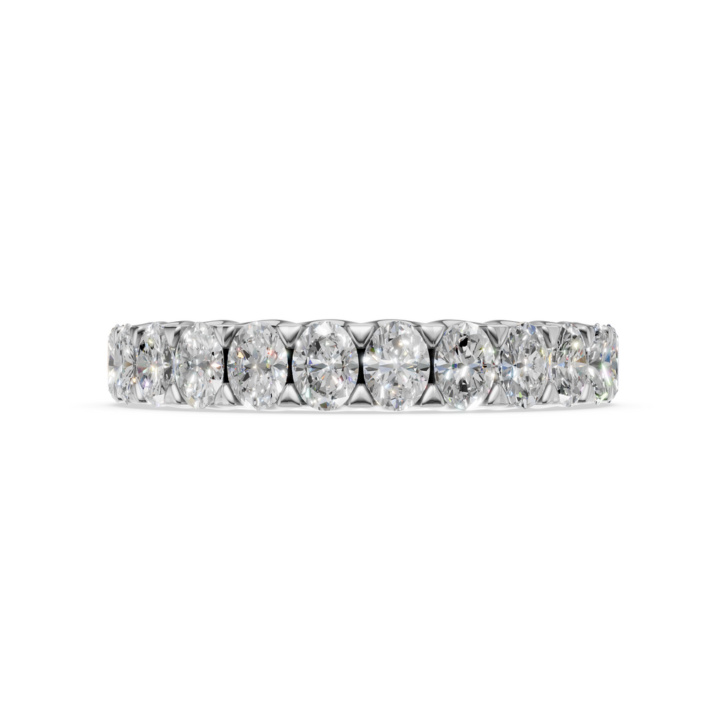 'Muse III' Oval Cut Lab Diamond Eternity Band