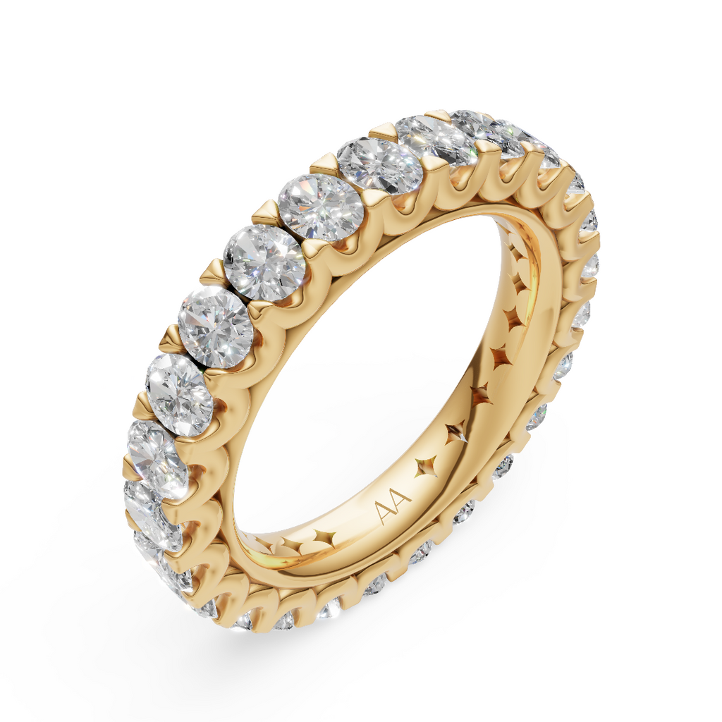 'Muse III' Oval Cut Lab Diamond Eternity Band