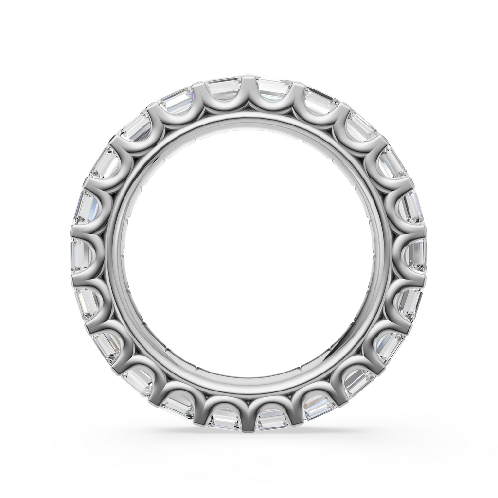 'Muse IV' East-West Emerald Cut Lab Diamond Eternity Band