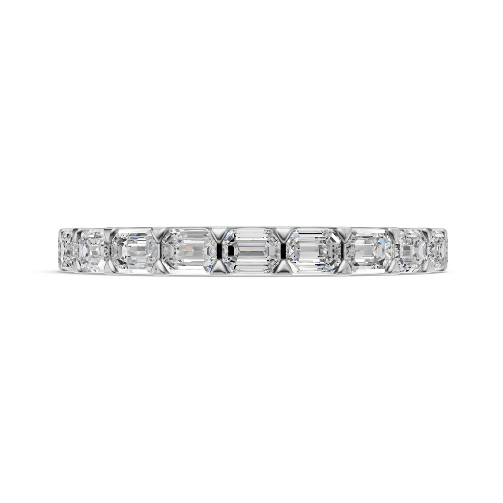'Muse IV' East-West Emerald Cut Lab Diamond Eternity Band