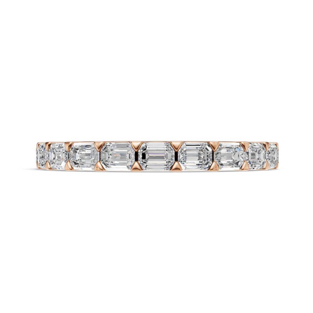 'Muse IV' East-West Emerald Cut Lab Diamond Eternity Band