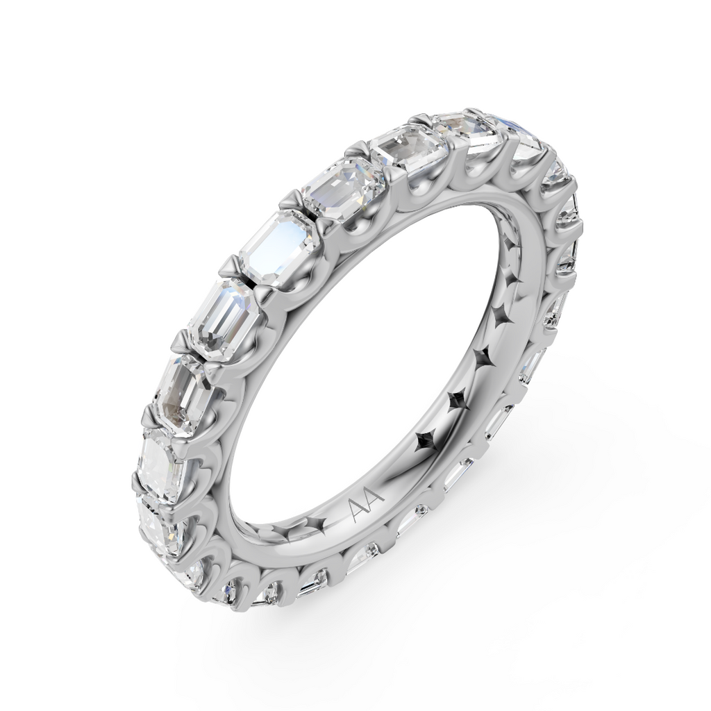 'Muse IV' East-West Emerald Cut Lab Diamond Eternity Band