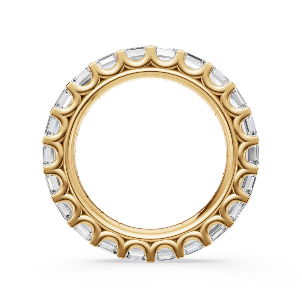 'Muse IV' East-West Emerald Cut Lab Diamond Eternity Band