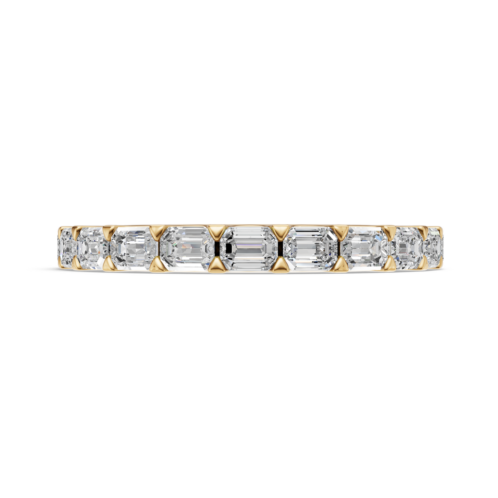 'Muse IV' East-West Emerald Cut Lab Diamond Eternity Band