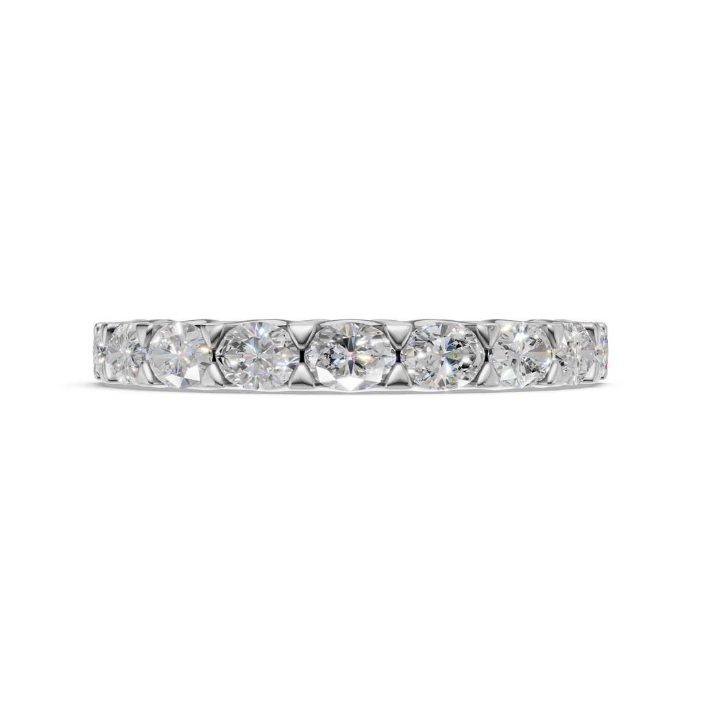 'Muse V' East-West Oval Cut Lab Diamond Eternity Band