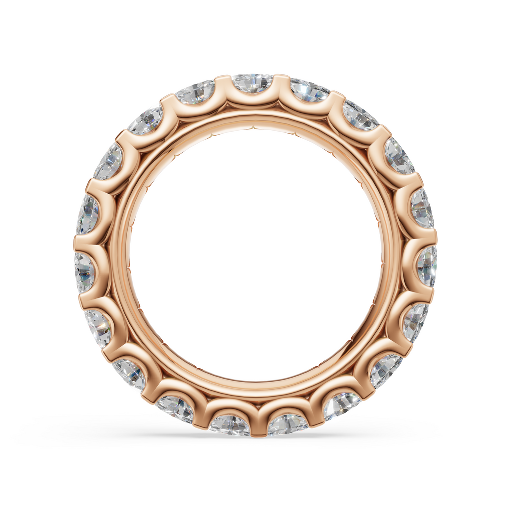 'Muse V' East-West Oval Cut Lab Diamond Eternity Band