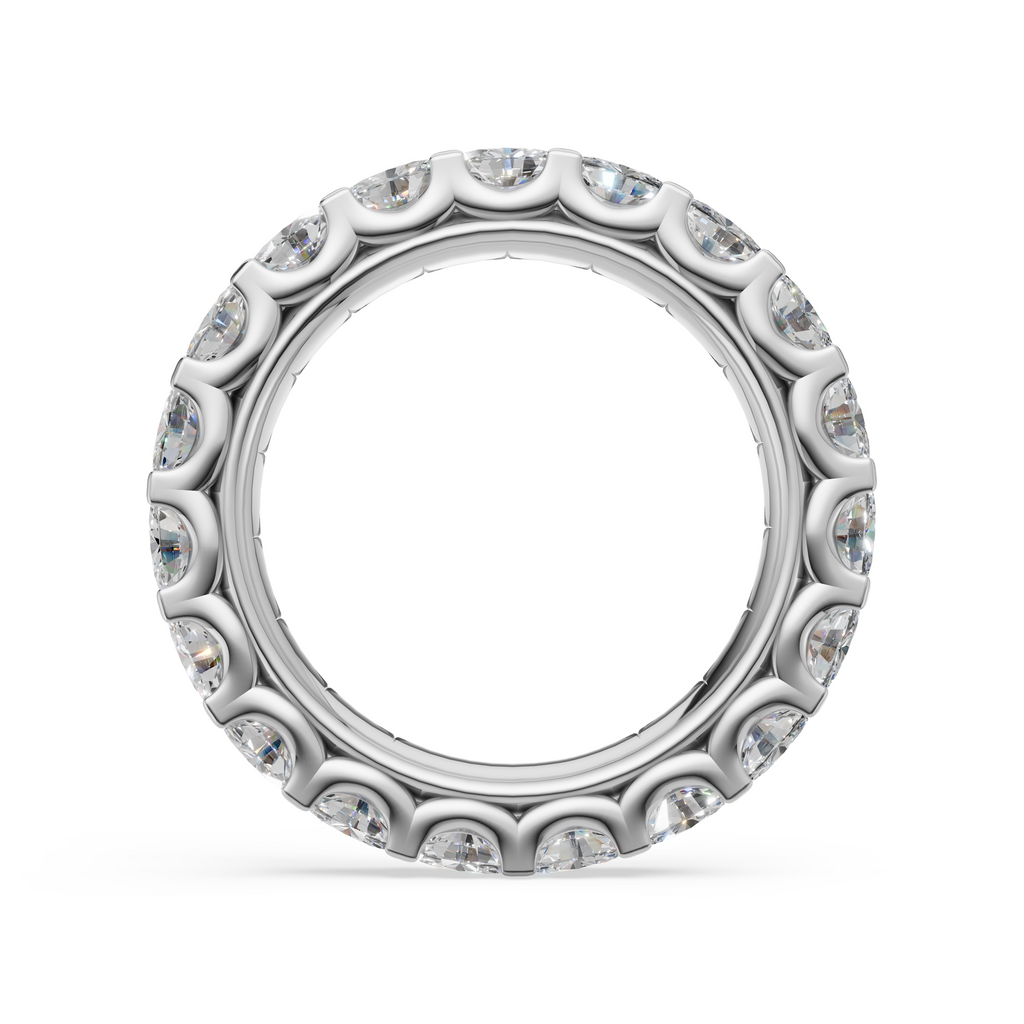 'Muse V' East-West Oval Cut Lab Diamond Eternity Band