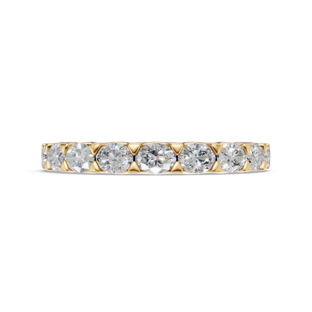 'Muse V' East-West Oval Cut Lab Diamond Eternity Band