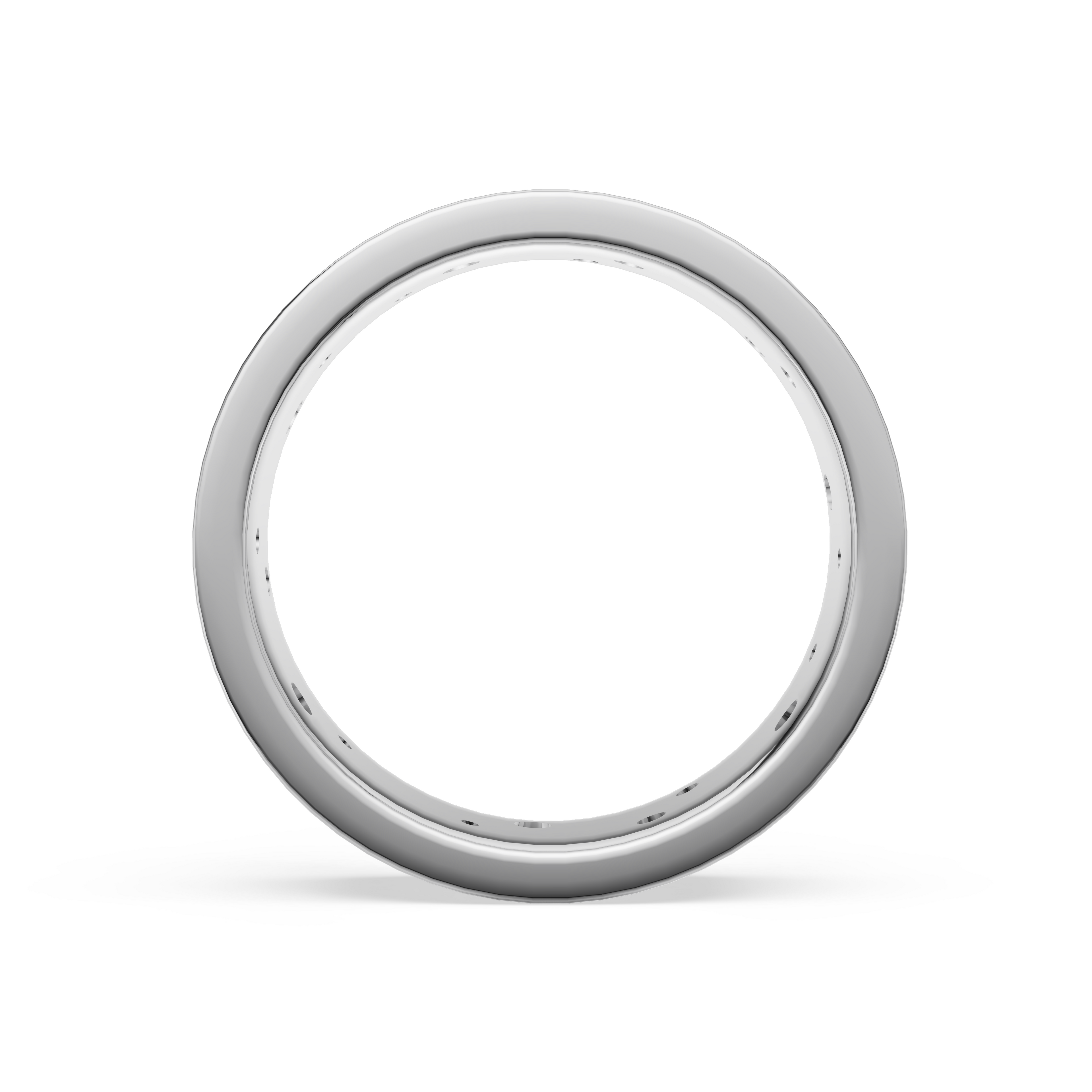 'Maximus' Lab Diamond High Polished Mens Band