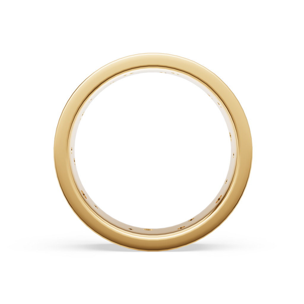 'Maximus' Lab Diamond High Polished Mens Band