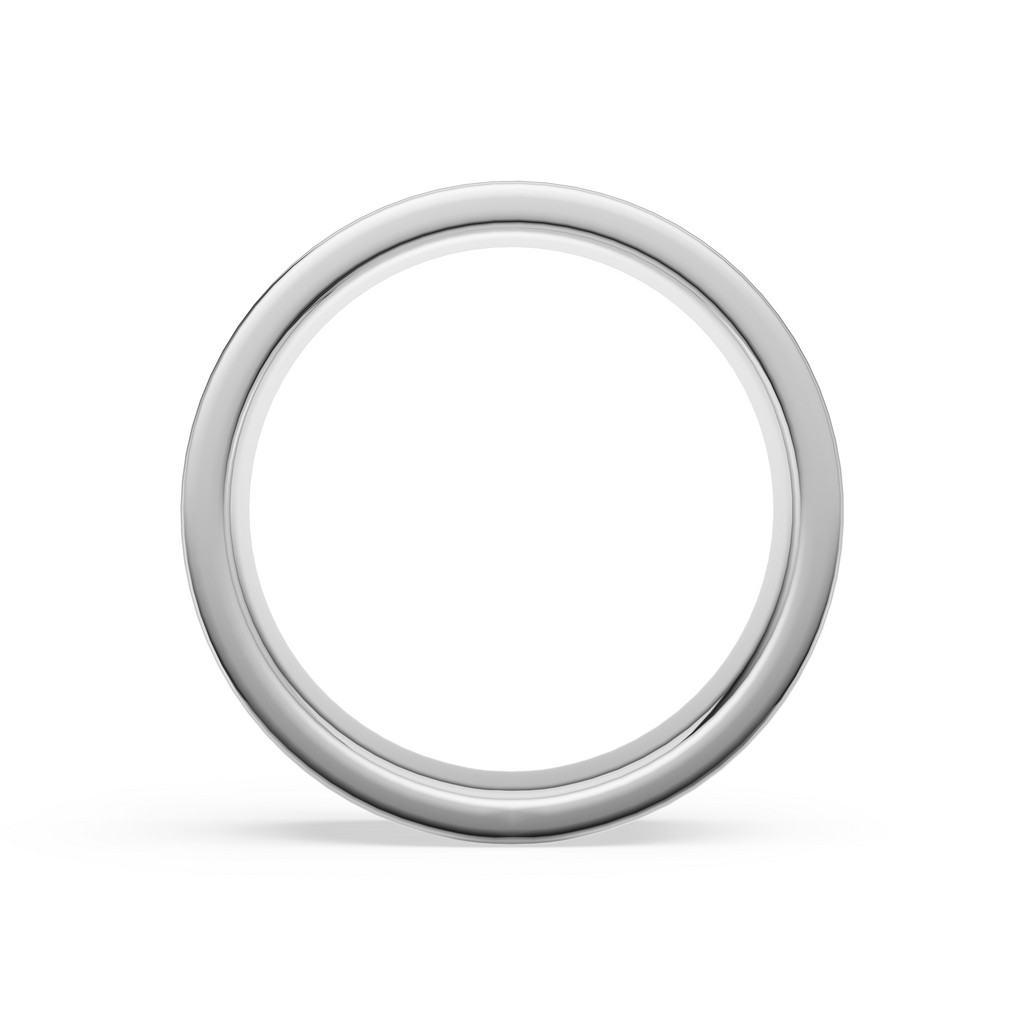 'Augustus' Fluted High Polished Mens Band