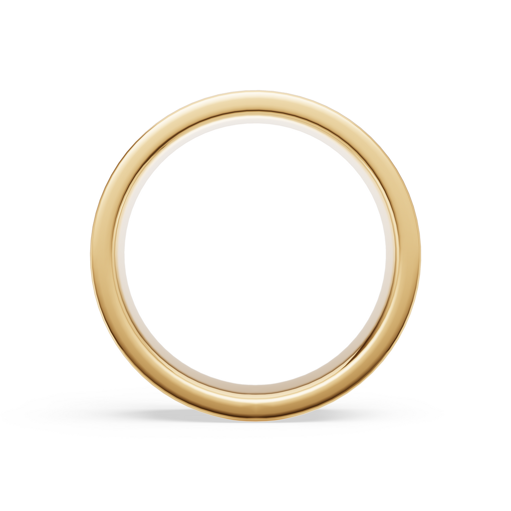 'Augustus' Fluted High Polished Mens Band