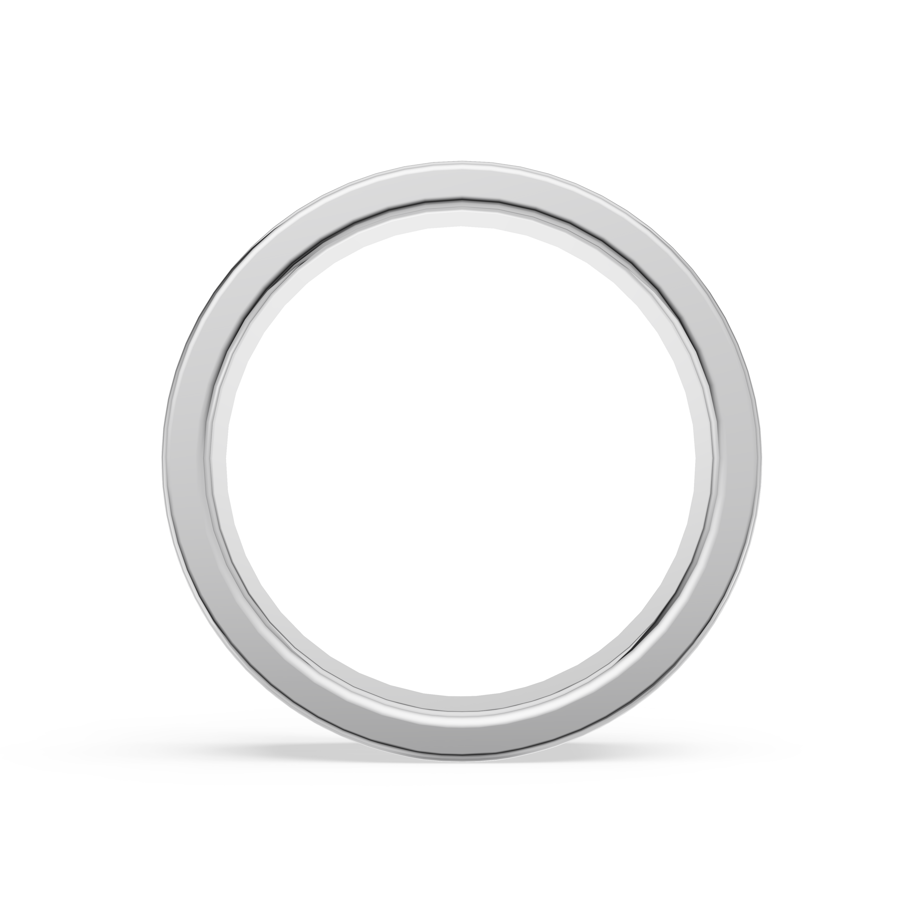 'Leo' Lab Diamond High Polished Mens Band