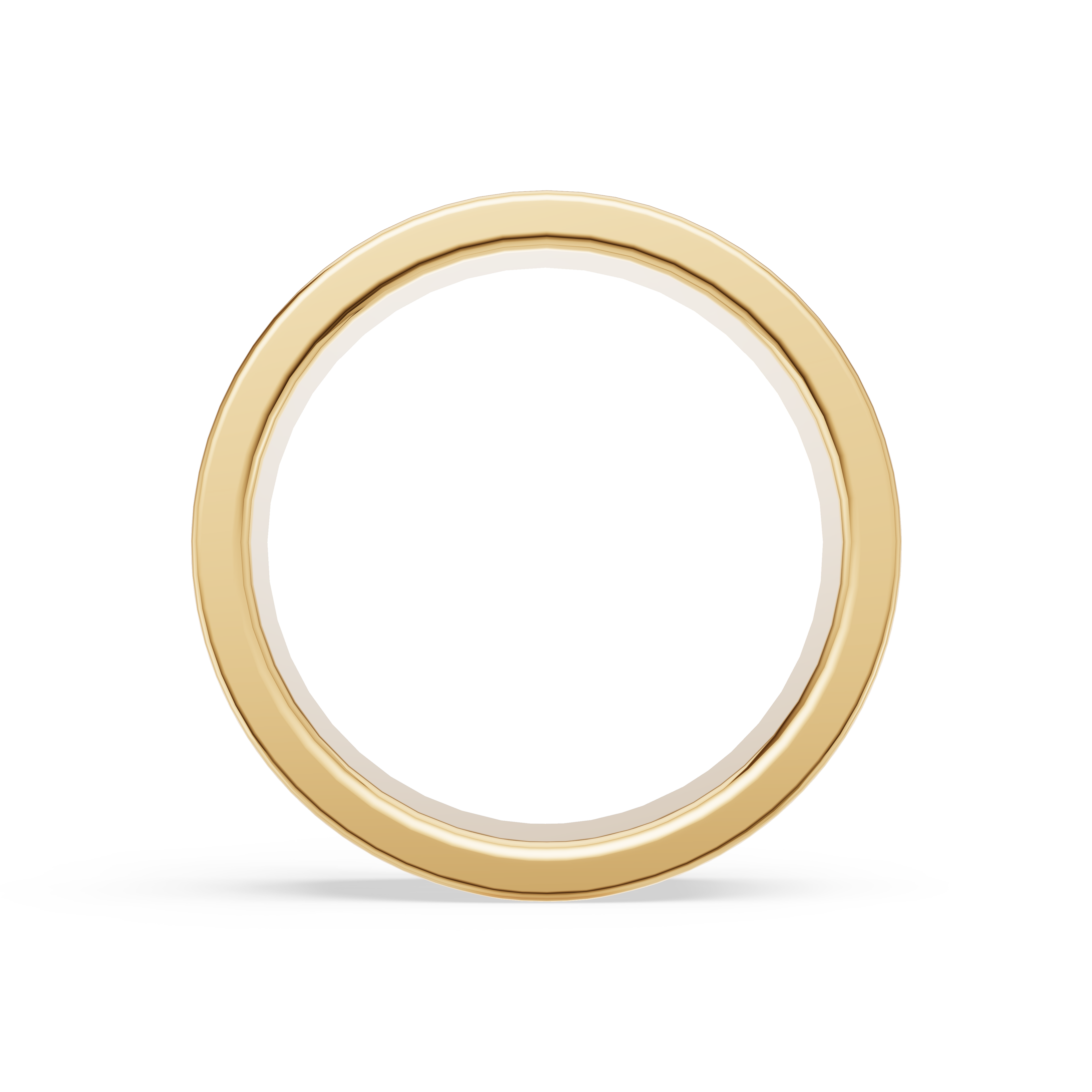 'Leo' Lab Diamond High Polished Mens Band