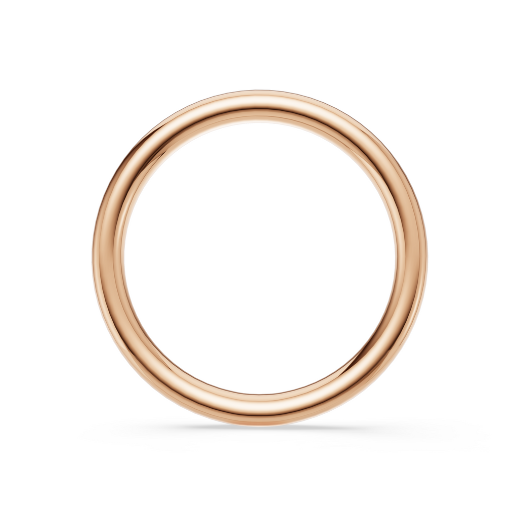 'Eros' High Polish Pulled-Wire Wedding Band