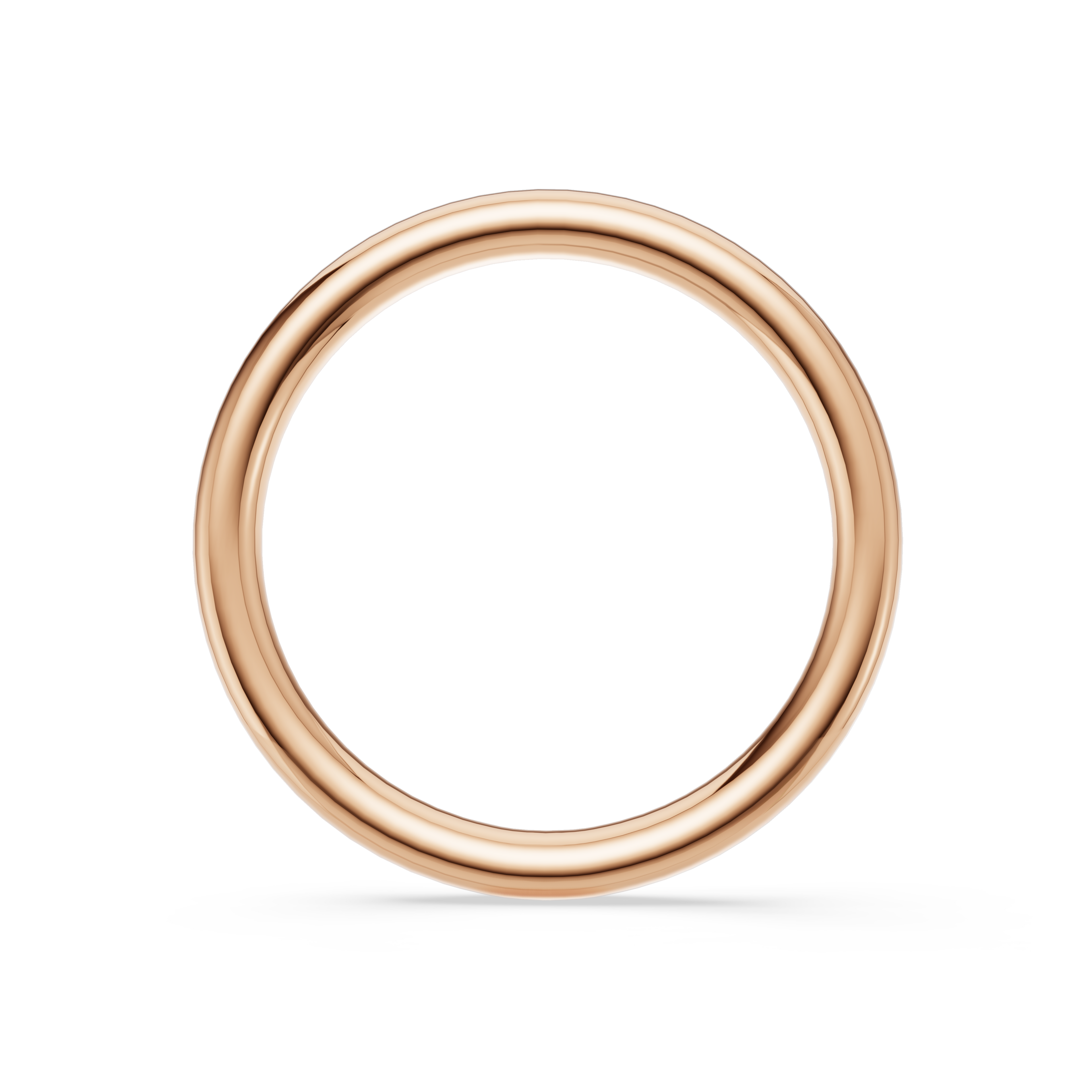 'Eros' High Polish Pulled-Wire Wedding Band