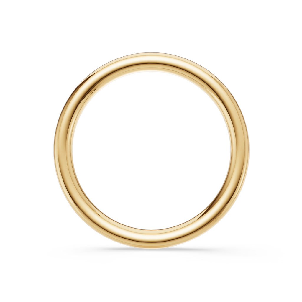 'Eros' High Polish Pulled-Wire Wedding Band