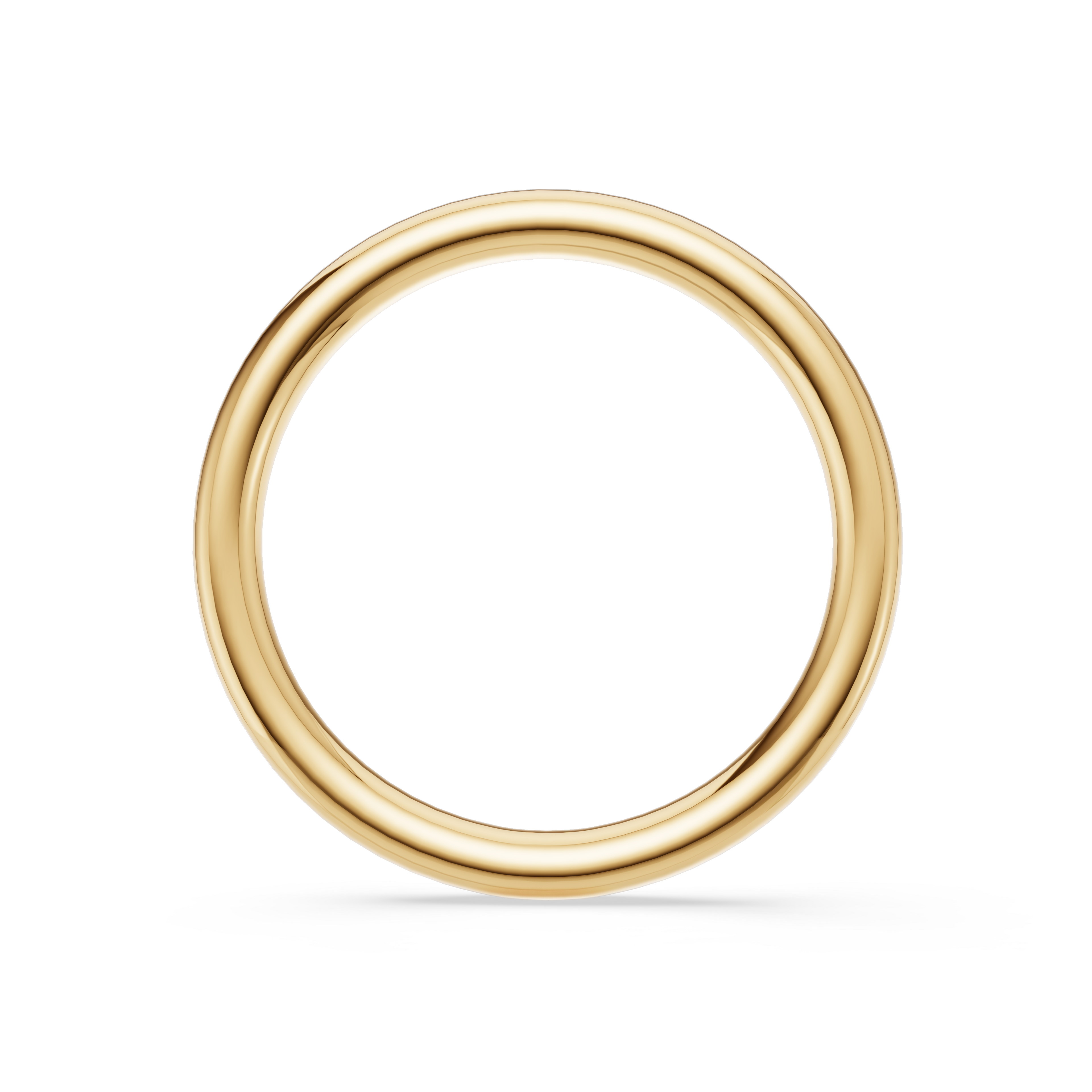 'Eros' High Polish Pulled-Wire Wedding Band