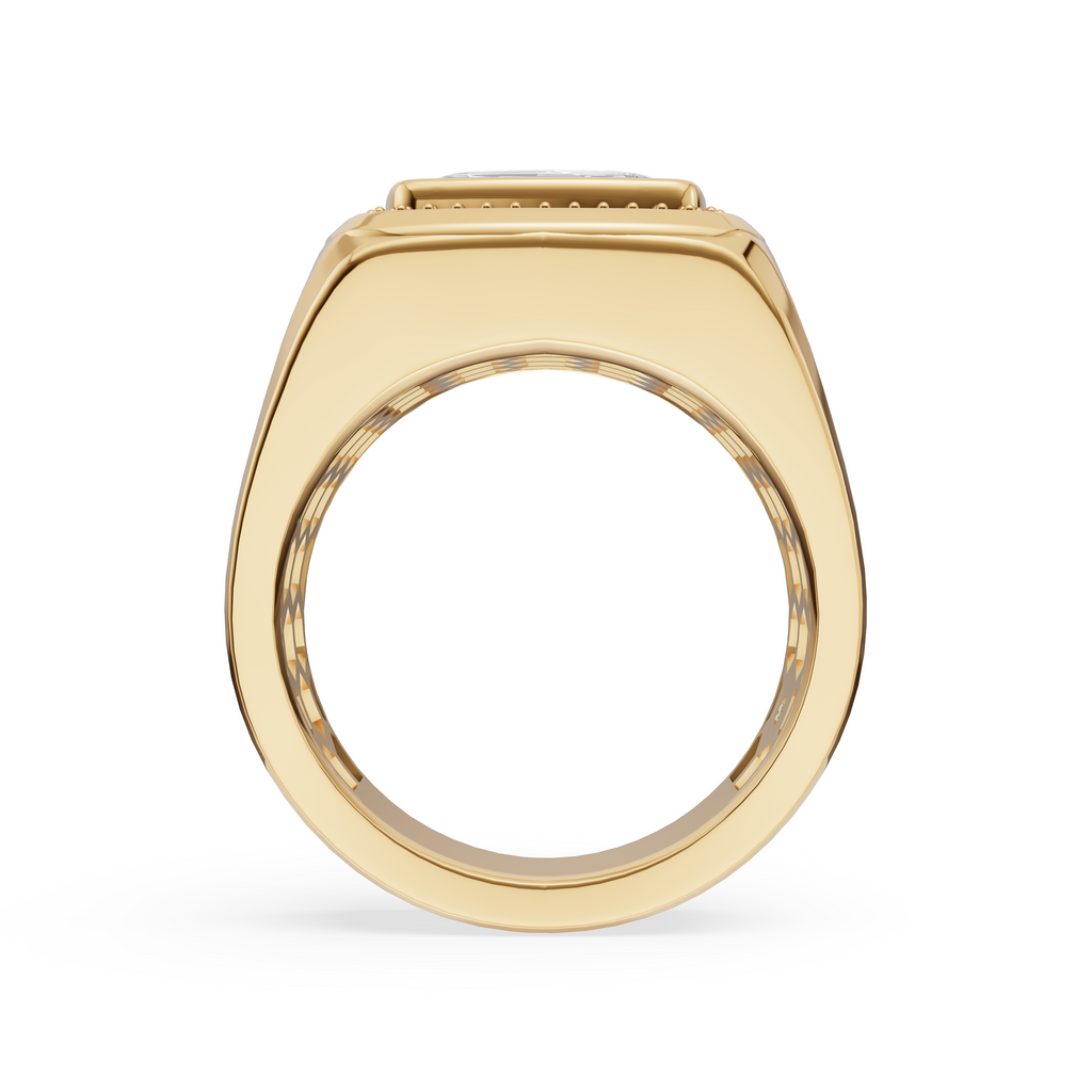 'Alpert' 4 Carat Cushion Cut Lab Diamond Ring