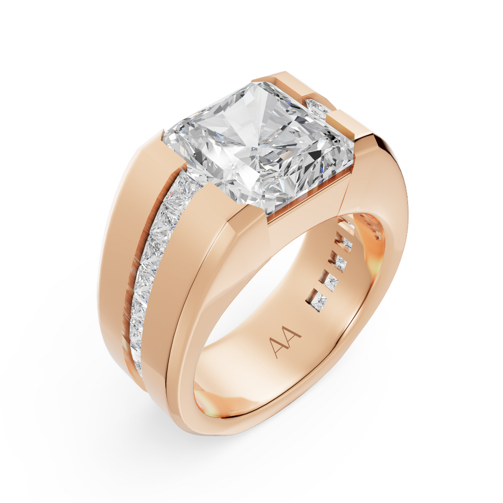 'Buena Vista' 4 Carat Radiant Cut Lab Diamond Ring